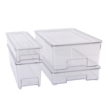 PET Refrigerator Food Storage Box With Lid